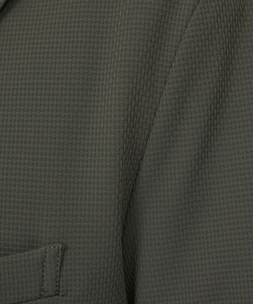 ABAHOUSE GRAY(アバハウスグレイ)の「【接触冷感/セットアップ対応】ナイロンジャガード ストレッチ ダブルジャケット(テーラードジャケット・メンズ・ブラック/ネイビー/カーキ・46/44/48/50)」の20枚目の写真