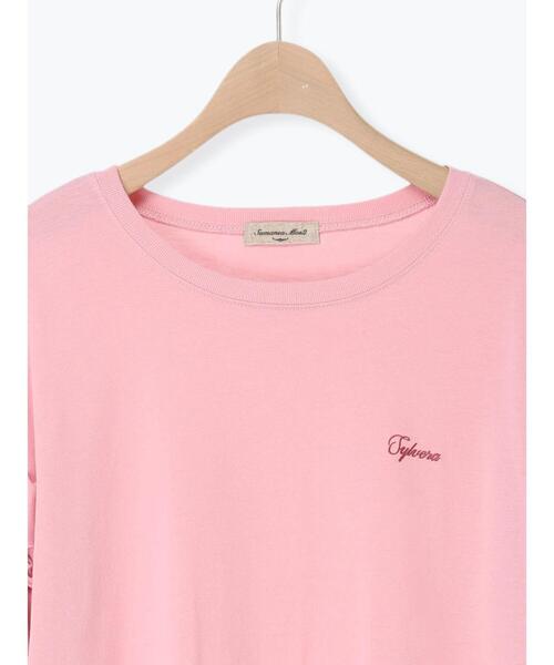 Samansa Mos2(サマンサ モスモス)の「【接触冷感/UVカット】フリル袖カットソー(Tシャツ/カットソー・レディース・ブルー/ブラック/オフホワイト/ピンク・F)」の16枚目の写真