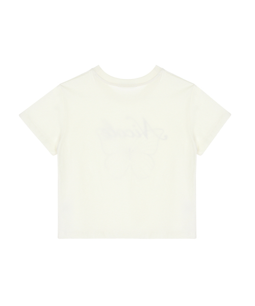 NICK&NICOLE(ニックアンドニコール)の「NICOLE BUTTERFLY CROP TOP_CREAM CHARCOAL(Tシャツ/カットソー・レディース・その他・FREE)」の5枚目の写真