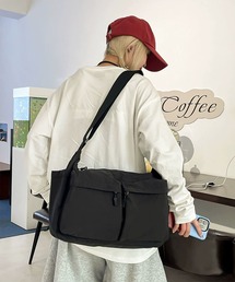 Y2K ツインポケット ナイロンショルダーバッグ WO26W2BG04
