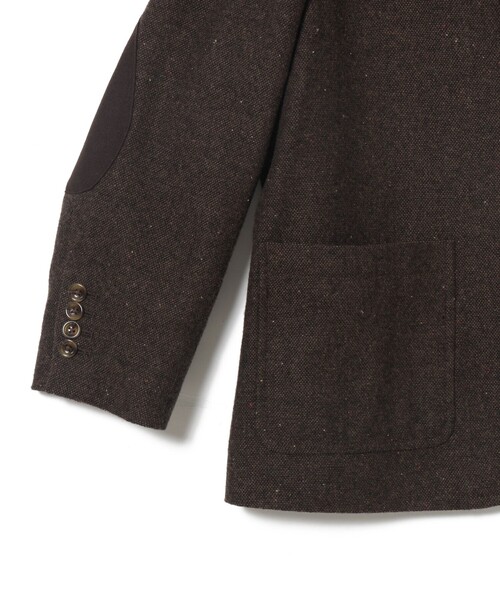 BEAMS BOY(ビームスボーイ)の「ツイード 3ボタン ビッグジャケット(テーラードジャケット・レディース・ブラウン/ネイビー・1/0)」の9枚目の写真