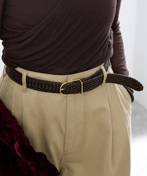 JAMIRAY（ジャミレイ）の「JAMIRAY/ジャミレイ LEATHER MESH BELT ベルト 254-270801（ベルト）」