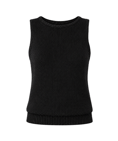 KIMDOH(キムド)の「Noma Knit Top - Black(ニット/セーター・レディース・アイボリー/ブラック・FREE)」の1枚目の写真