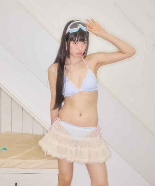SHAKIRI(シャキリ)の「スウィーティフリルチュールスカート(クリーム)(スカート・レディース・その他・FREE)」の1枚目の写真