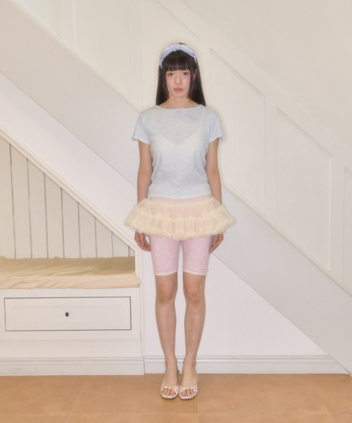 SHAKIRI(シャキリ)の「スウィーティフリルチュールスカート(クリーム)(スカート・レディース・その他・FREE)」の4枚目の写真