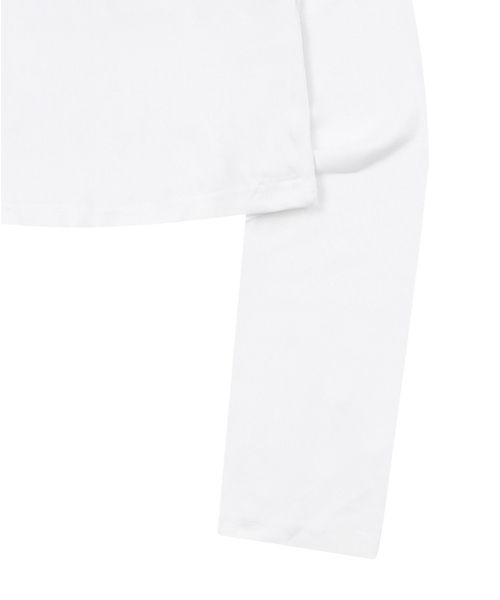 MUCENT（ムセント）の「トゥルアVネックロングスリーブTシャツ（3カラー）（Tシャツ/カットソー・レディース・ホワイト/ブラック/カーキ・FREE）」の7枚目の写真