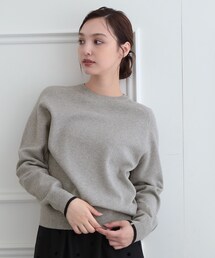 【6色展開/ウォッシャブル】コットンカシミヤニット