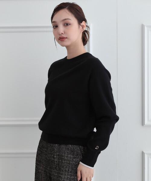DRESSTERIOR(ドレステリア)の「【6色展開/ウォッシャブル】コットンカシミヤニット(ニット/セーター・レディース・グレー/ピンク系/オフホワイト/レッド系/ナチュラル/ブラック・34/36/38/40)」の2枚目の写真