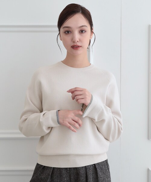 DRESSTERIOR(ドレステリア)の「【6色展開/ウォッシャブル】コットンカシミヤニット(ニット/セーター・レディース・グレー/ピンク系/オフホワイト/レッド系/ナチュラル/ブラック・34/36/38/40)」の8枚目の写真