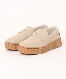 【U.S.POLO ASSN.】ユーエスポロアッスン 厚底スエード調ペニーローファー PLL01064