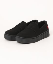 【U.S.POLO ASSN.】ユーエスポロアッスン 厚底スエード調ペニーローファー PLL01064