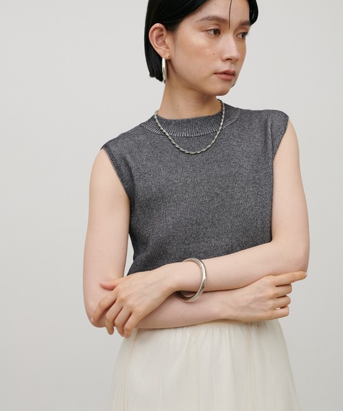 LARUTA(ラルータ)の「【LARUTA】メランジノースリニット(ニット/セーター・レディース・グレー/ブラック/ブラウン/アイボリー・FREE)」の22枚目の写真