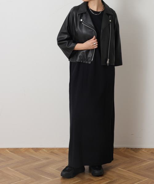 JOUNAL STANDARD LUXE　シープスキンレザーショートライダース レザー ショートライダースジャケット（ライダースジャケット