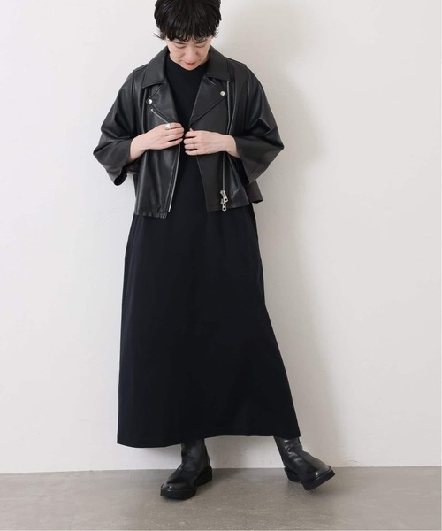 JOURNAL STANDARD LUXE(ジャーナルスタンダード ラックス)の「レザー ショートライダースジャケット(ライダースジャケット・レディース・ブラック・FREE)」の8枚目の写真