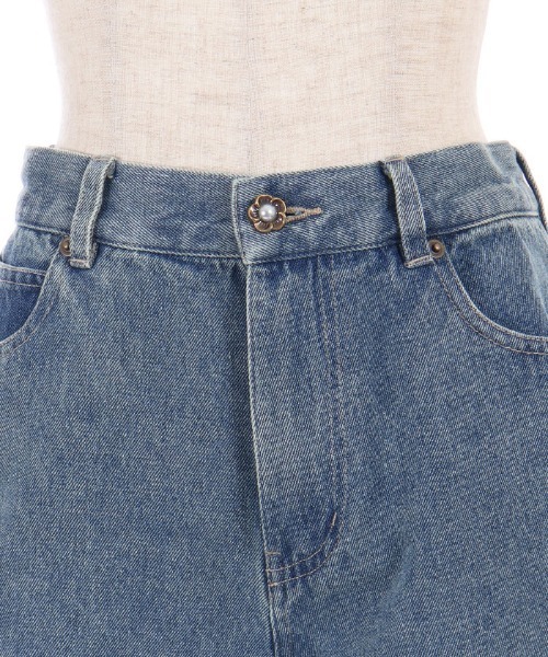 myu:loret(ミュウロレット)の「フリルレースショートパンツ(その他パンツ・レディース・ケミカルウォッシュ/キャメル・FREE)」の8枚目の写真