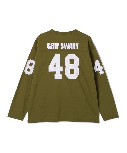GRIP SWANY(グリップスワニー)の「【GSMCT-230】 FOOT BALL L/S TEE(Tシャツ/カットソー・メンズ・ホワイト/ブラック/オリーブ・S/M/L/XL/XXL)」の5枚目の写真