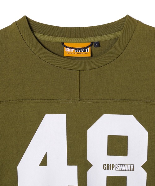 GRIP SWANY(グリップスワニー)の「【GSMCT-230】 FOOT BALL L/S TEE(Tシャツ/カットソー・メンズ・ホワイト/ブラック/オリーブ・S/M/L/XL/XXL)」の6枚目の写真