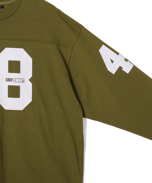 GRIP SWANY(グリップスワニー)の「【GSMCT-230】 FOOT BALL L/S TEE(Tシャツ/カットソー・メンズ・ホワイト/ブラック/オリーブ・S/M/L/XL/XXL)」の8枚目の写真