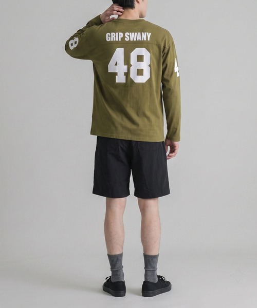 GRIP SWANY(グリップスワニー)の「【GSMCT-230】 FOOT BALL L/S TEE(Tシャツ/カットソー・メンズ・ホワイト/ブラック/オリーブ・S/M/L/XL/XXL)」の13枚目の写真