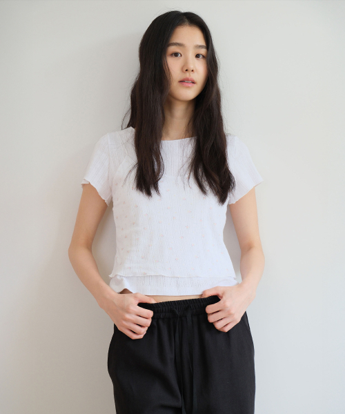 MOUI(モウイ)の「Bloom tee set (PINK)(Tシャツ/カットソー・レディース・その他・FREE)」の3枚目の写真