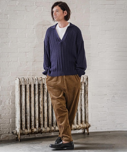 CAMBIO(カンビオ)の「mp15331- Wide Corduroy Balloon Pants コーデュロイバルーンパンツ(CAM26AW-023)(その他パンツ・メンズ・ブラック/ベージュ/ブラウン・S/M/L)」の8枚目の写真