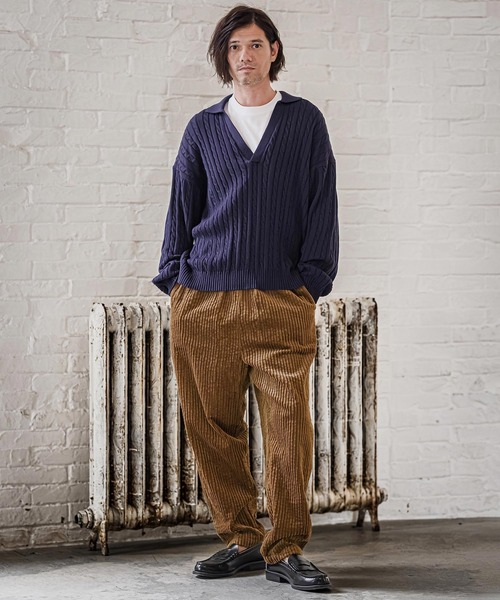 CAMBIO(カンビオ)の「mp15331- Wide Corduroy Balloon Pants コーデュロイバルーンパンツ(CAM26AW-023)(その他パンツ・メンズ・ブラック/ベージュ/ブラウン・S/M/L)」の9枚目の写真