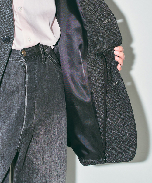 CITYSHOP(シティーショップ)の「TWEED 2WAY ジャケット(その他アウター・レディース・ブラウン/チャコールグレー・38/36)」の3枚目の写真