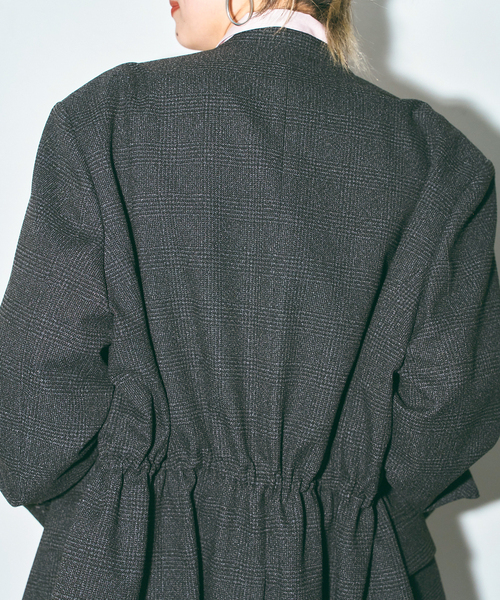 CITYSHOP(シティーショップ)の「TWEED 2WAY ジャケット(その他アウター・レディース・ブラウン/チャコールグレー・38/36)」の4枚目の写真