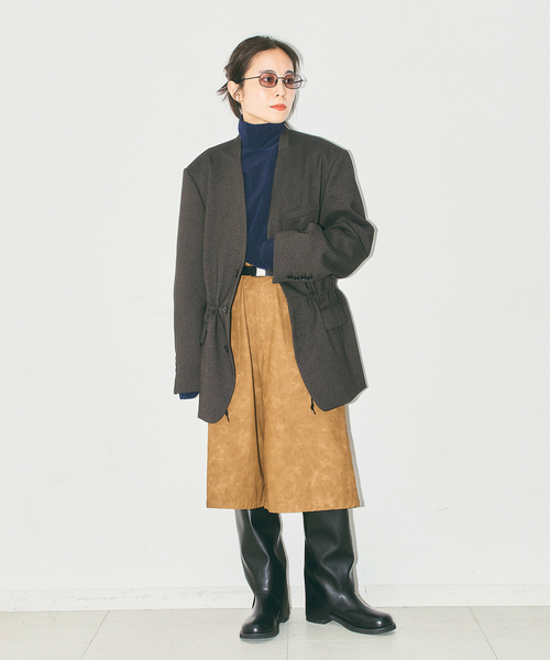 CITYSHOP(シティーショップ)の「TWEED 2WAY ジャケット(その他アウター・レディース・ブラウン/チャコールグレー・38/36)」の11枚目の写真