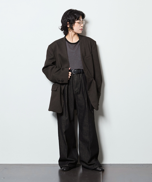 CITYSHOP(シティーショップ)の「TWEED 2WAY ジャケット(その他アウター・レディース・ブラウン/チャコールグレー・38/36)」の13枚目の写真