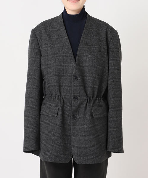CITYSHOP(シティーショップ)の「TWEED 2WAY ジャケット(その他アウター・レディース・ブラウン/チャコールグレー・38/36)」の14枚目の写真