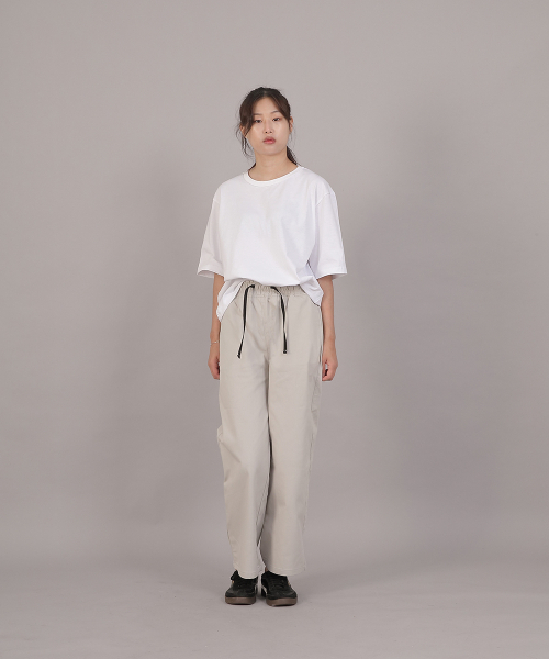 SAINTCREW(セントクルー)の「ポケットレスワークバンディングワイドパンツ EWW-385 オートミール(その他パンツ・レディース・その他・FREE)」の2枚目の写真