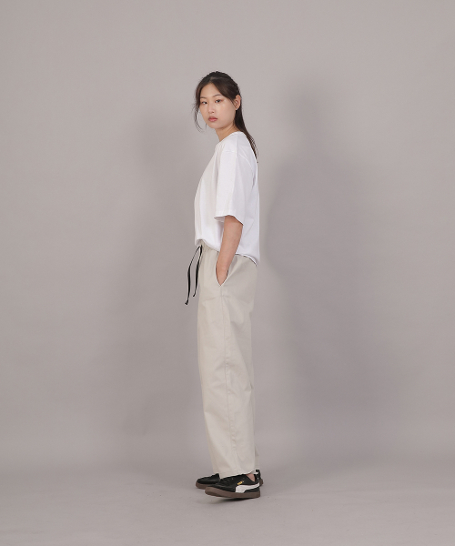 SAINTCREW(セントクルー)の「ポケットレスワークバンディングワイドパンツ EWW-385 オートミール(その他パンツ・レディース・その他・FREE)」の5枚目の写真
