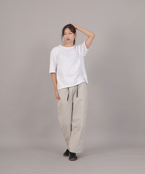 SAINTCREW(セントクルー)の「ポケットレスワークバンディングワイドパンツ EWW-385 オートミール(その他パンツ・レディース・その他・FREE)」の7枚目の写真