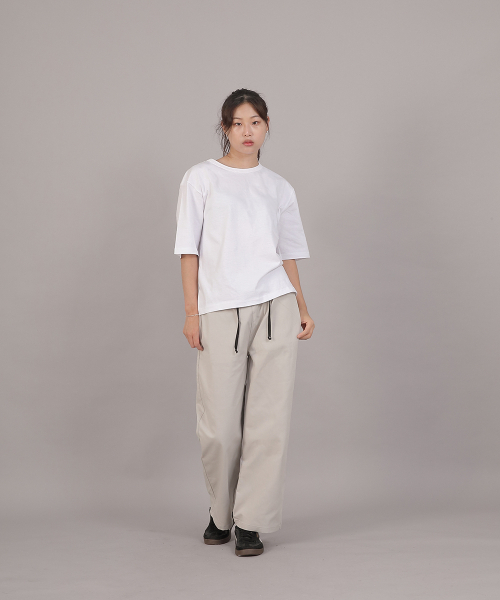 SAINTCREW(セントクルー)の「ポケットレスワークバンディングワイドパンツ EWW-385 オートミール(その他パンツ・レディース・その他・FREE)」の8枚目の写真