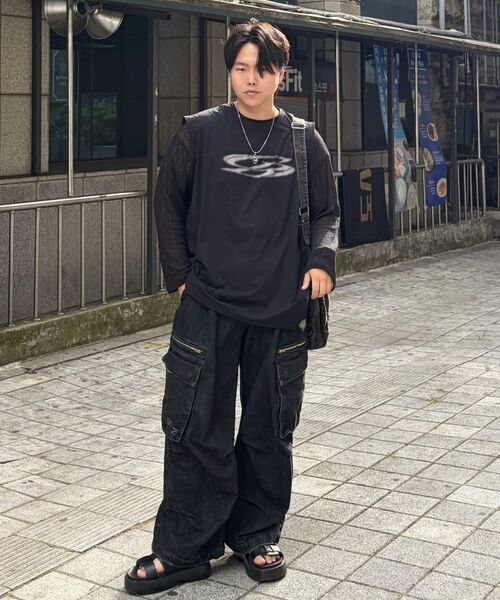 CARGOBROS（カーゴブロス）の「ヴィンテージサークルロゴドライフィットスリーブレス（チャコール）（Tシャツ/カットソー・メンズ・その他・X-LARGE/2XL）」の7枚目の写真