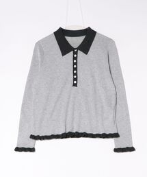 【MAGASIN DE MODE Chou Chou】ニットポロシャツ SNF