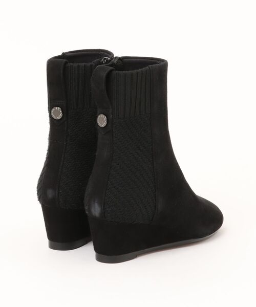 LANVIN collection(ランバン コレクション)の「バックニットウェッジショートブーツ(ブーツ・レディース・サンドベージュ/ブラック・23.0cm/23.5cm/24.0cm/24.5cm/22.5cm)」の3枚目の写真