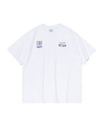 (ビッグサイズ) スターサークルロゴ半袖Tシャツ (ホワイト)