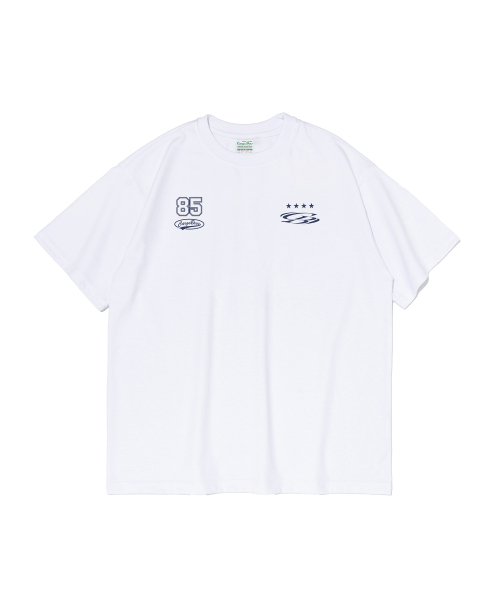 CARGOBROS(カーゴブロス)の「(ビッグサイズ) スターサークルロゴ半袖Tシャツ (ホワイト)(Tシャツ/カットソー・メンズ・その他・FREE)」の1枚目の写真
