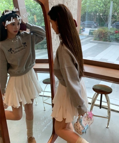 Vipoa(ヴィポア)の「Fairy frill mini skirt(スカート・レディース・ブラック/ホワイト・FREE)」の8枚目の写真