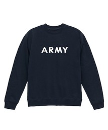 Ol' Basics（オール・ベーシックス） トレーナー スウェット ARMY ロゴ プリント 裏毛 トップス レディース ユニセックス
