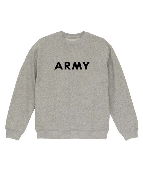 Ol' Basics(オールベーシックス)の「Ol' Basics(オール・ベーシックス) トレーナー スウェット ARMY ロゴ プリント 裏毛 トップス レディース ユニセックス(スウェット・レディース・ホワイト/ネイビー/ミックスグレー/スミクロ・S)」の1枚目の写真
