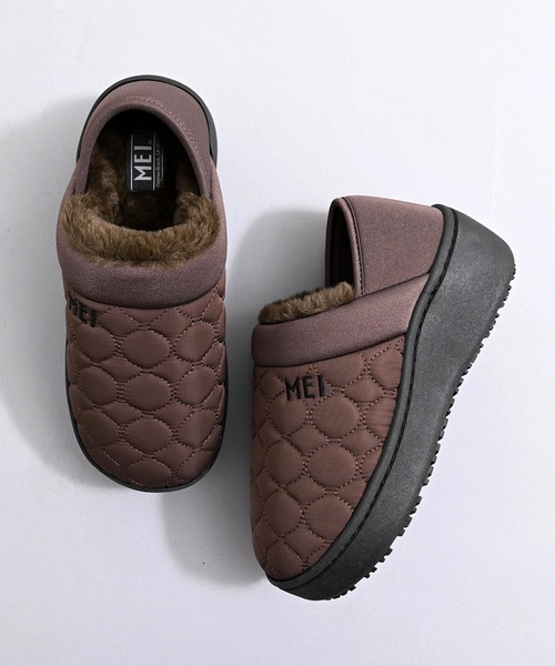 MEI(メイ)の「MEI メイ PLATFORM QUILTING MOC SHOES 2WAY プラットフォーム 厚底 キルティング モックシューズ / Lady’s(スリッポン・レディース・ブラック/ブラウン/グレイッシュベージュ/ピンク・S/L/M)」の6枚目の写真