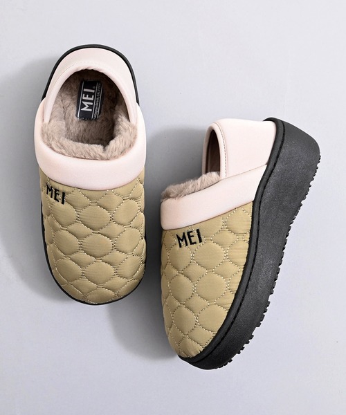 MEI(メイ)の「MEI メイ PLATFORM QUILTING MOC SHOES 2WAY プラットフォーム 厚底 キルティング モックシューズ / Lady’s(スリッポン・レディース・ブラック/ブラウン/グレイッシュベージュ/ピンク・S/L/M)」の7枚目の写真