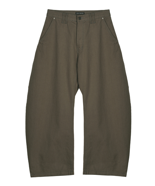 NICK&NICOLE(ニックアンドニコール)の「RIVET カーブワイドパンツ_MOCHA BEIGE(その他パンツ・レディース・ダークベージュ・SMALL/MEDIUM/LARGE)」の1枚目の写真