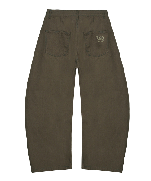 NICK&NICOLE(ニックアンドニコール)の「RIVET カーブワイドパンツ_MOCHA BEIGE(その他パンツ・レディース・ダークベージュ・SMALL/MEDIUM/LARGE)」の2枚目の写真