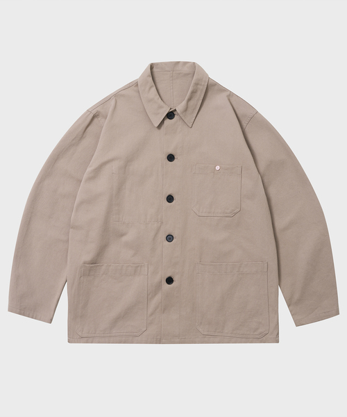 TY(ティワイ)の「オールデイ クラシック フレンチ ワークジャケット, 2COLOR(ミリタリージャケット・メンズ・ベージュ/ブルー・MEDIUM/LARGE)」の1枚目の写真