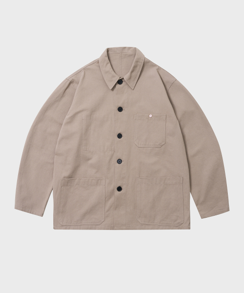 TY(ティワイ)の「オールデイ クラシック フレンチ ワークジャケット, 2COLOR(ミリタリージャケット・メンズ・ベージュ/ブルー・MEDIUM/LARGE)」の3枚目の写真