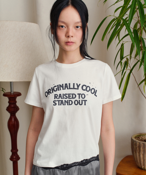 SUNBURNPROJECT(サンバーンプロジェクト)の「ORIGINALLY COOL Tシャツ ホワイト(Tシャツ/カットソー・レディース・その他・SMALL/MEDIUM)」の1枚目の写真